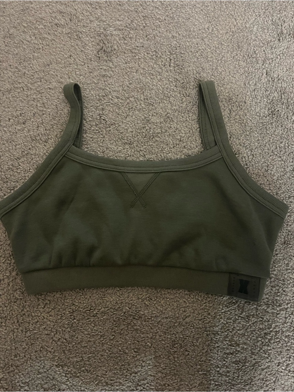 Savage X Fenty Olive Green  Crop Bralette